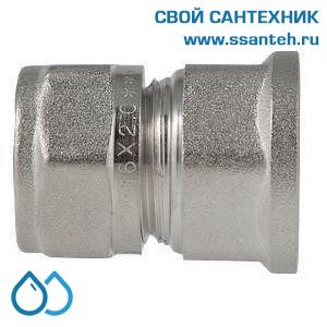 01161 Соединитель обжимной с переходом на вн.р. 16 х 3/4"